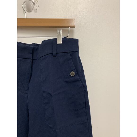J Crew | 6 Navy Blue Casual Pants Sydney Wide Leg Bi Stretch - Picture 3 of 4